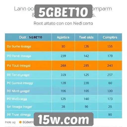 Comparação de odds no 5GBET10 com concorrentes